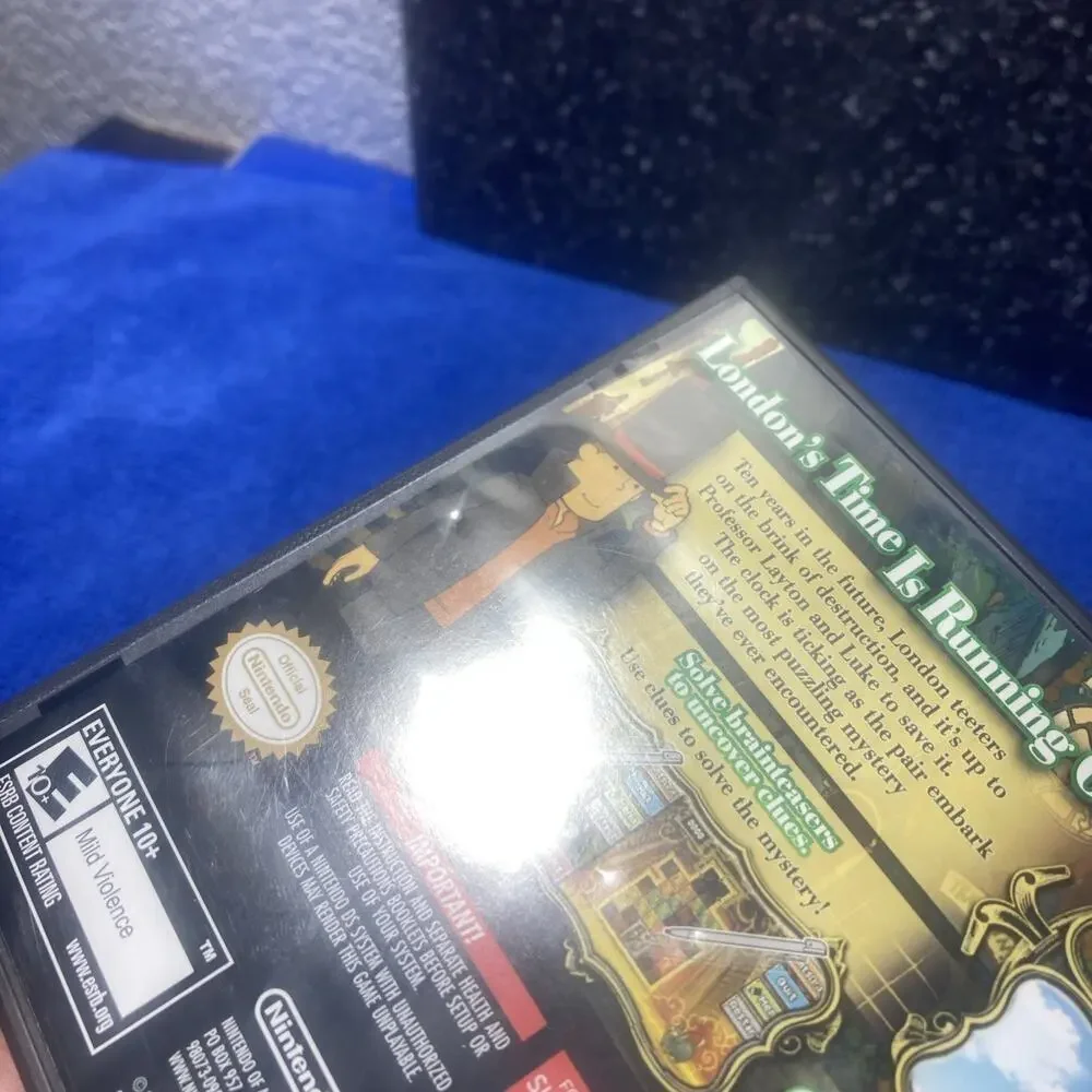 Professor Layton Unwound Future Empty Case With Manuel Only
